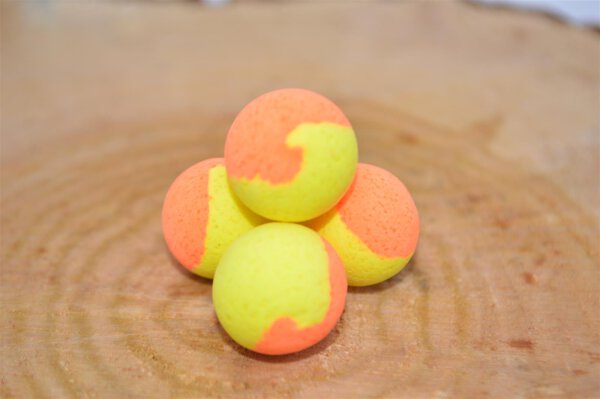 Two Tone Fluo Pop Ups 15mm Yellow/Orange